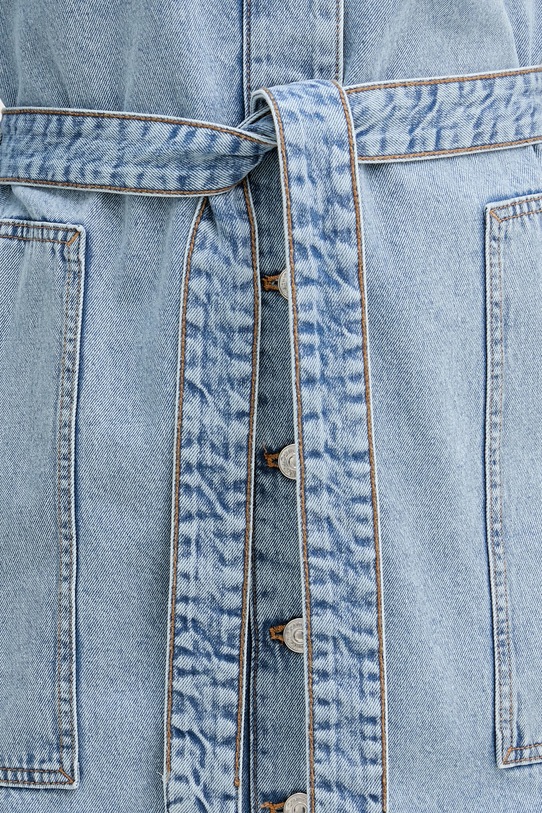 Calvin Klein Jeans Šaty rifľové LV047F671G modrá