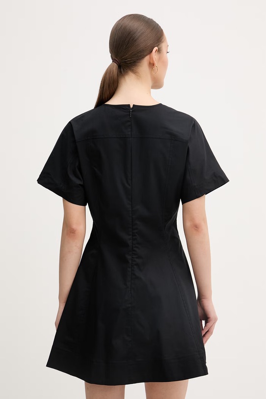 Odjeća Calvin Klein Jeans haljina A-kroja od pamuka s elastanom LV047F003G crna