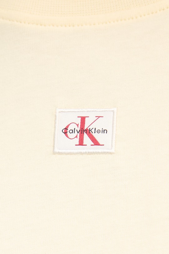 Calvin Klein Jeans рокля от памук LV047F228G жълт