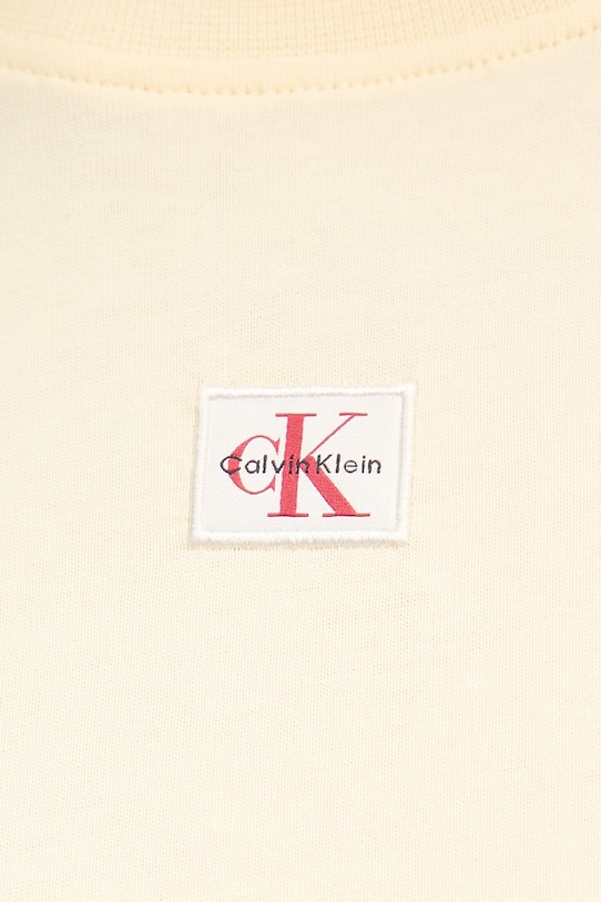 Calvin Klein Jeans рокля от памук LV047F228G жълт