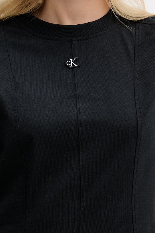 Calvin Klein Jeans šaty bavlnené LV047F229G čierna