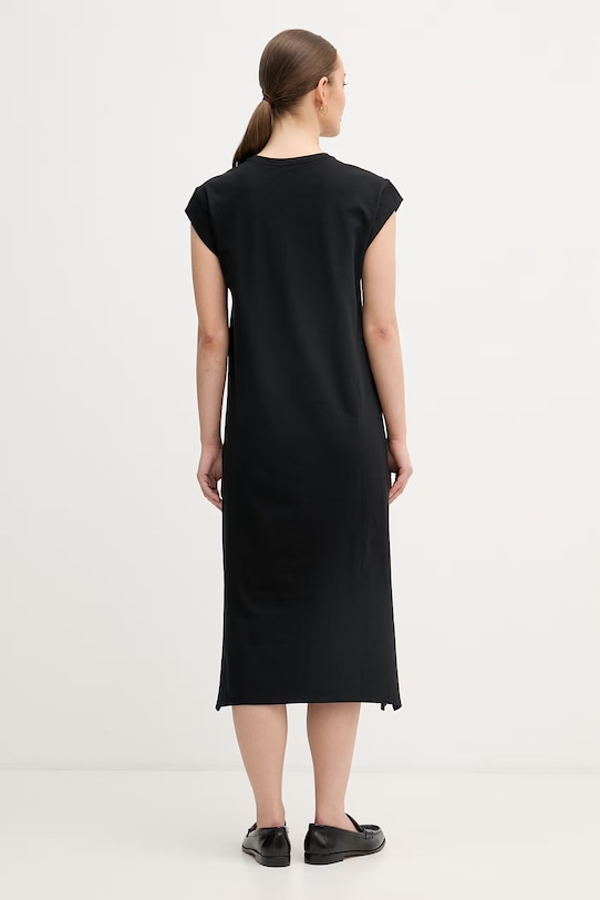 Дрехи Calvin Klein Jeans рокля от памук LV047F245G черен