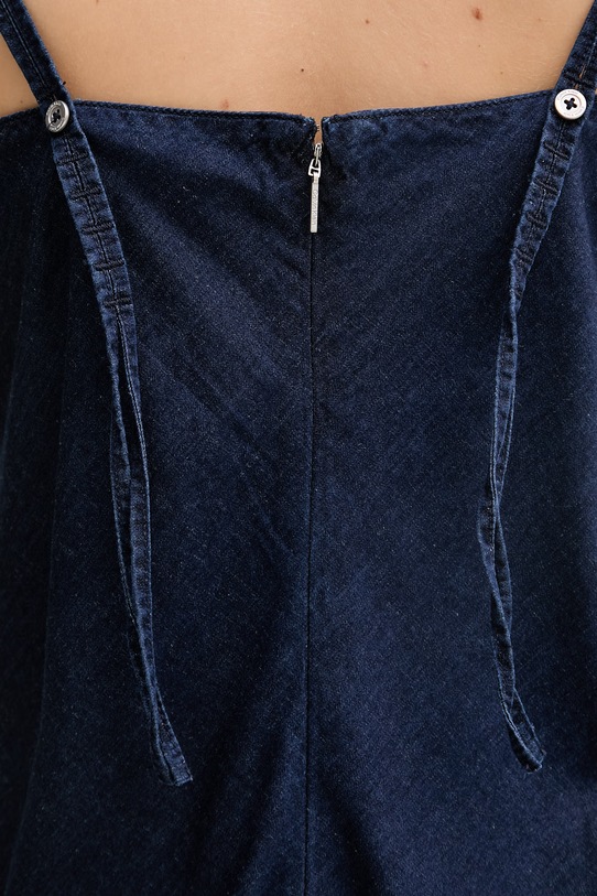 Calvin Klein Jeans šaty rifľové LV047F747G tmavomodrá