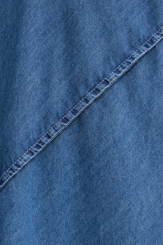 Calvin Klein Jeans poletna obleka iz denima LV047F748G modra