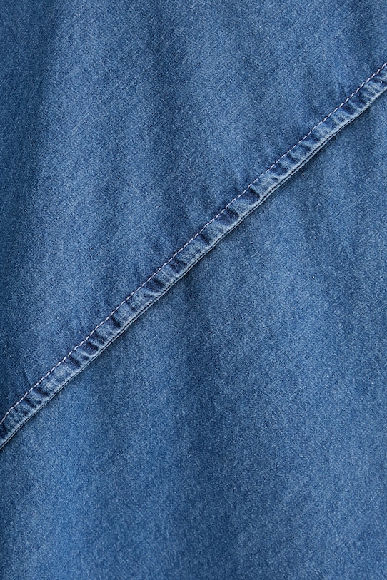 Calvin Klein Jeans poletna obleka iz denima LV047F748G modra