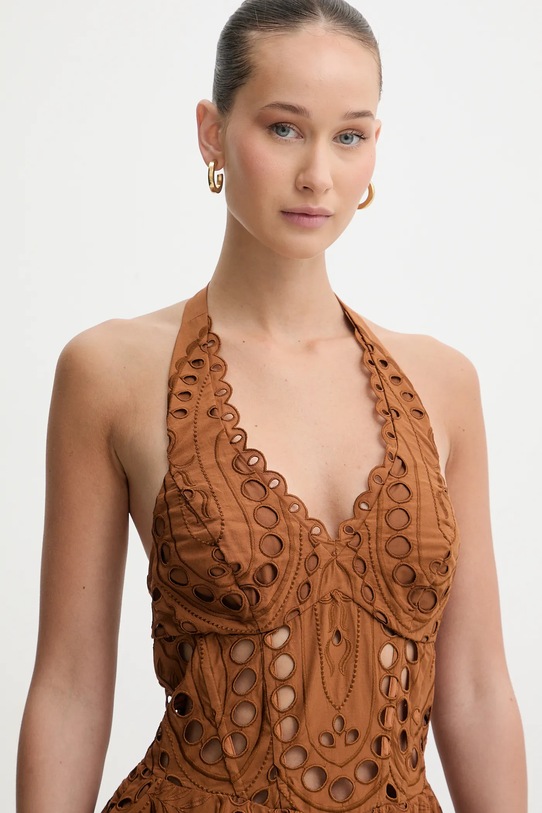 Charo Ruiz Ibiza sukienka Sandlight brązowy 263604