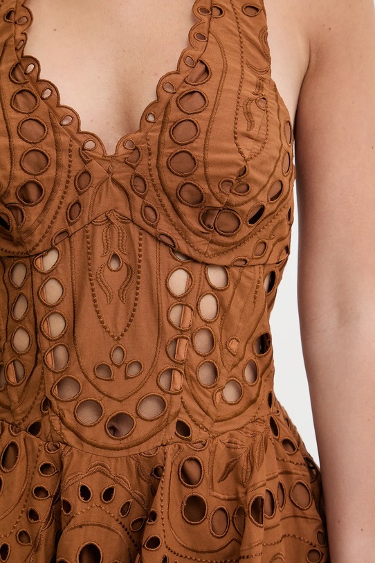 Charo Ruiz Ibiza sukienka Sandlight 263604 brązowy