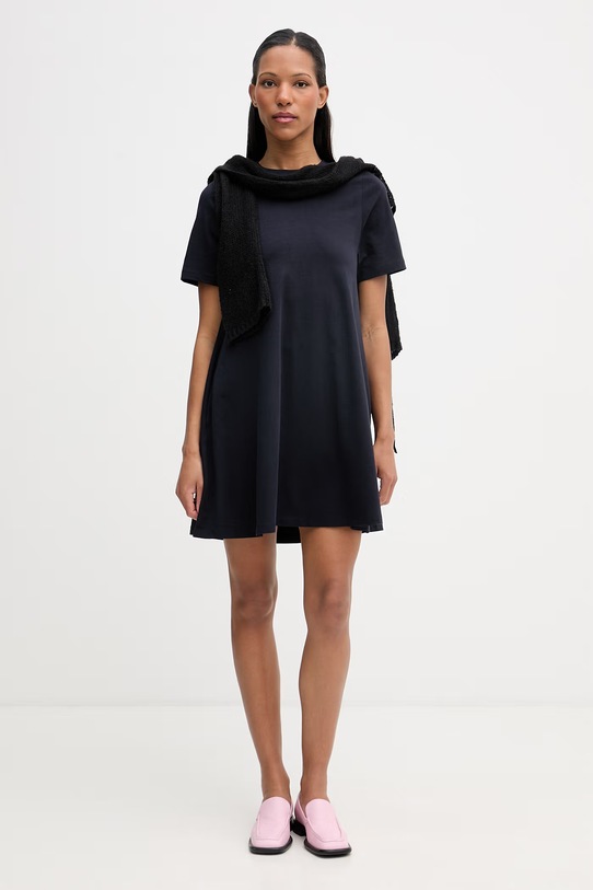 Marc O'Polo sukienka bawełniana 5000008224 granatowy SS26