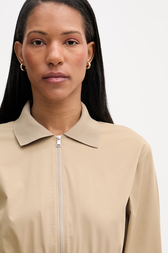 Marc O'Polo sukienka z bawełną beżowy 5000008225