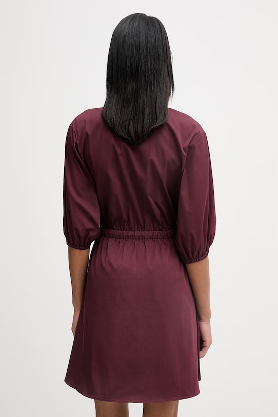 Odzież Marc O'Polo sukienka z bawełną 5000008225 bordowy