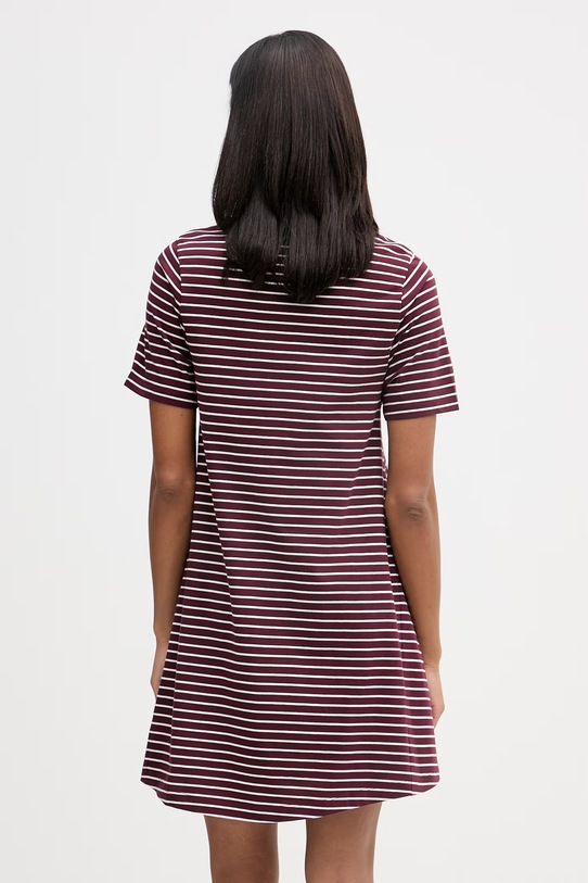 Odzież Marc O'Polo sukienka bawełniana 5000008227 bordowy
