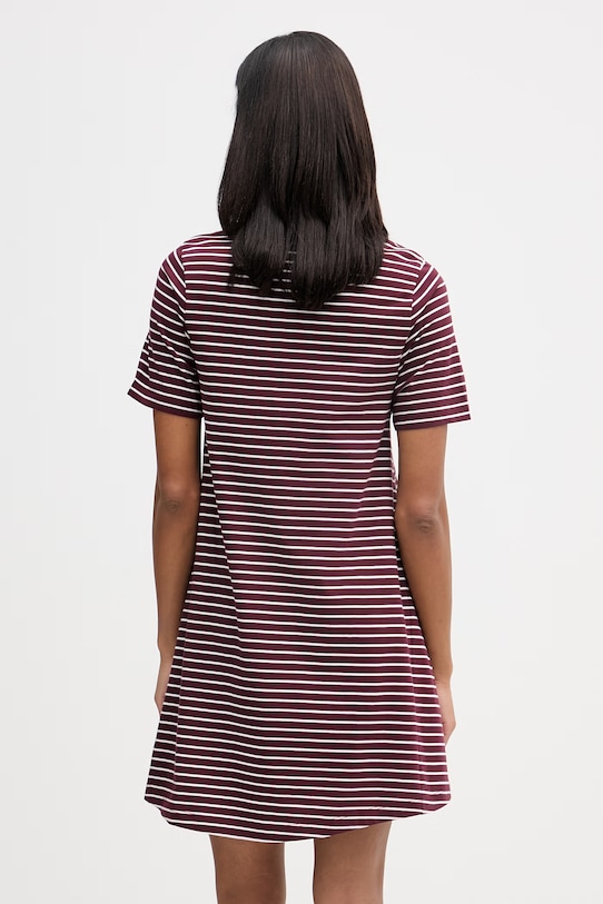 Odzież Marc O'Polo sukienka bawełniana 5000008227 bordowy