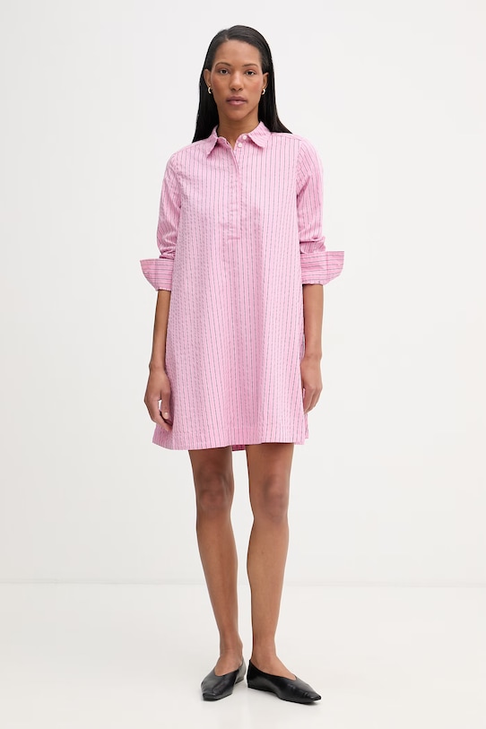 Marc O'Polo srajčna obleka z lyocellom 5000008249 roza SS26
