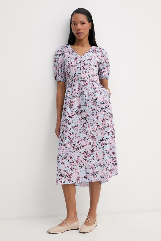 Marc O'Polo sukienka z wiskozą 5000008258 niebieski SS26