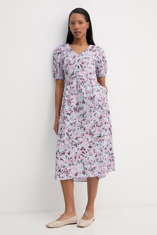 Marc O'Polo sukienka z wiskozą 5000008258 niebieski SS26