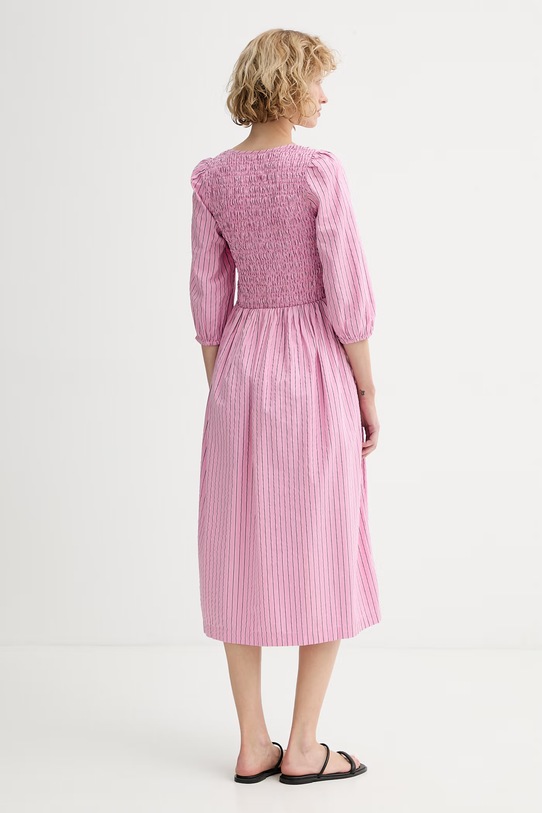 Abbigliamento Marc O'Polo vestito d'estate con cotone 5000008260 rosa