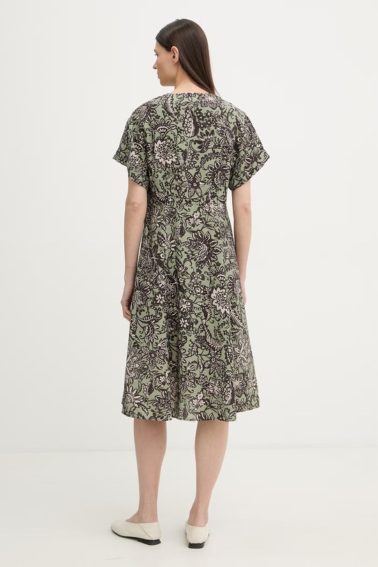 Odzież Marc O'Polo sukienka letnia z wiskozy 5000013209 zielony