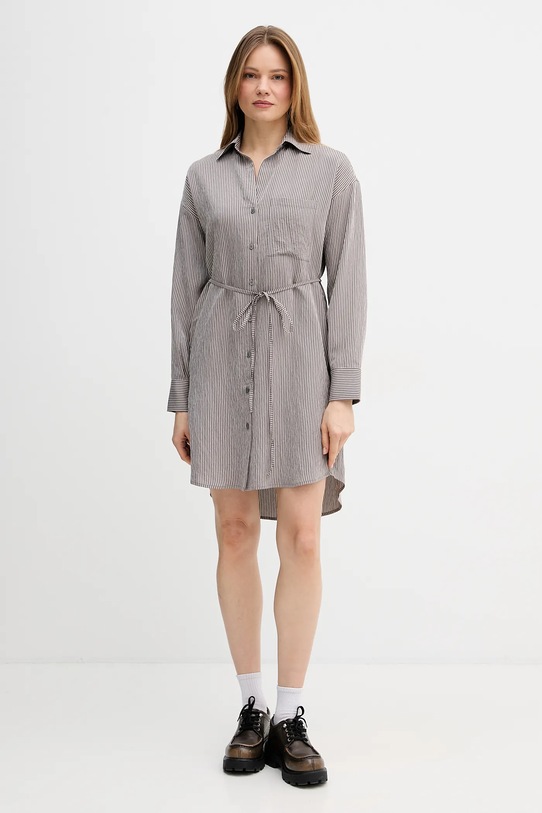 Marc O'Polo sukienka 5000013226 brązowy SS26