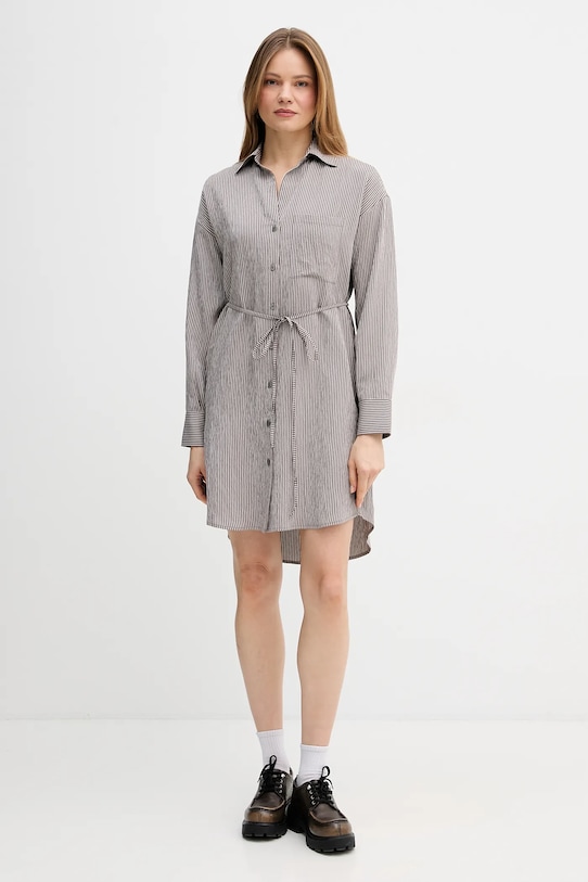 Marc O'Polo sukienka 5000013226 brązowy SS26