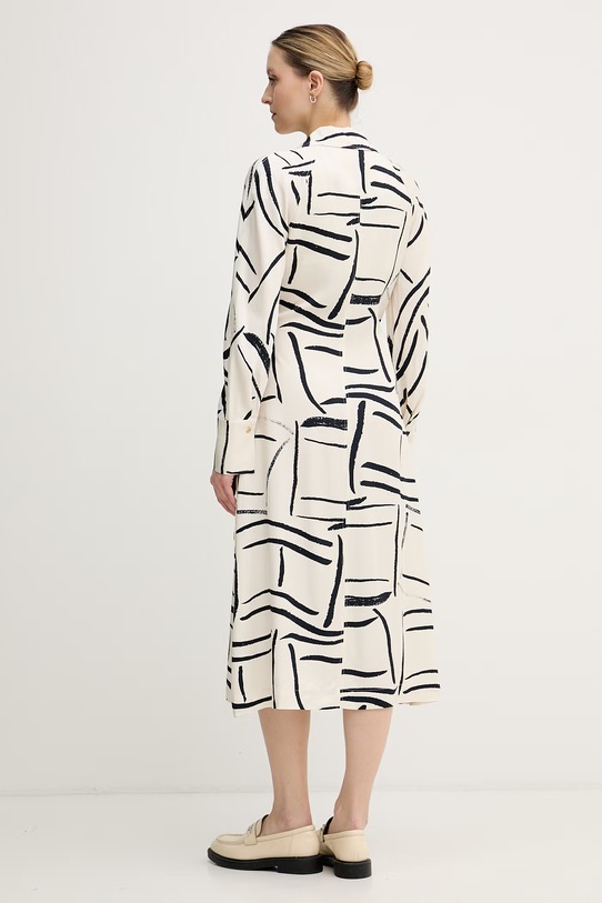 Odjeća Tommy Hilfiger haljina na preklop od viskoze WW0WW48934 bež