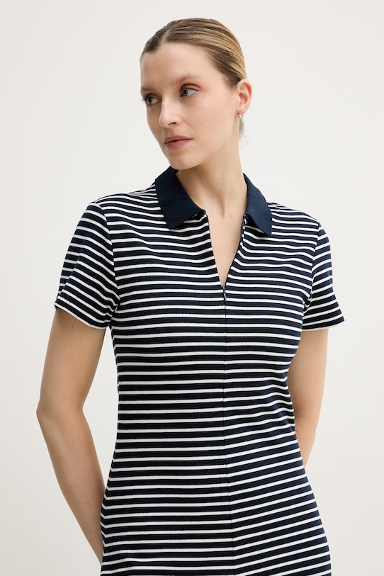 Tommy Hilfiger φόρεμα με lyocell σκούρο μπλε WW0WW48745