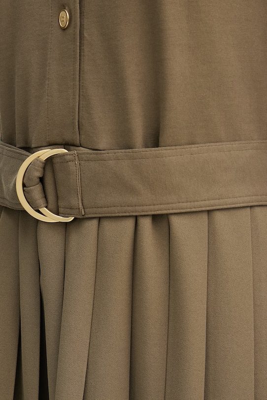 Tommy Hilfiger sukienka rozkloszowana zielony WW0WW48756