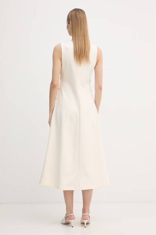 Oblečenie Tommy Hilfiger šaty s bavlnou WW0WW48774 béžová