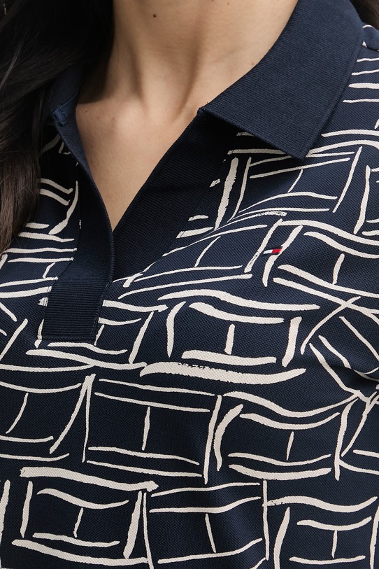 Tommy Hilfiger sukienka rozkloszowana WW0WW49719 granatowy