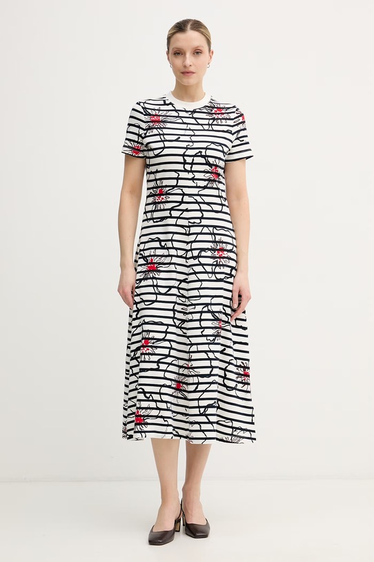 Tommy Hilfiger φόρεμα βαμβακερό σκούρο μπλε WW0WW50825