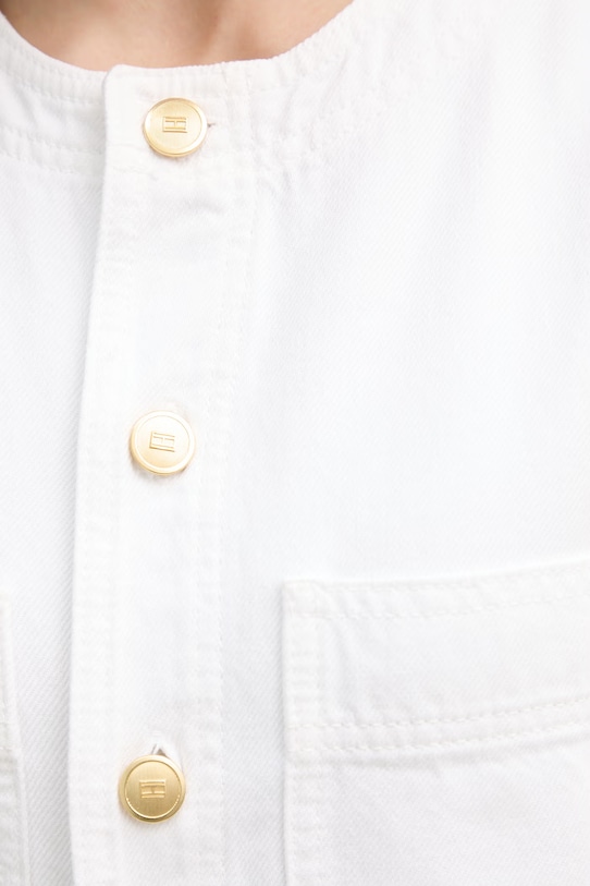 Tommy Hilfiger ljetna haljina od pamuka WW0WW48584 bijela