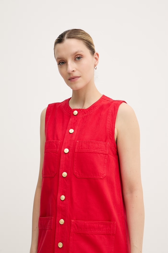 Tommy Hilfiger Καλοκαιρινό βαμβακερό κόκκινο WW0WW48584