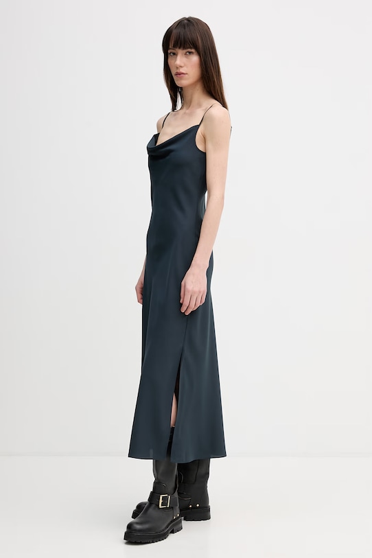 AllSaints sukienka HADLEY W039DZ granatowy SS26