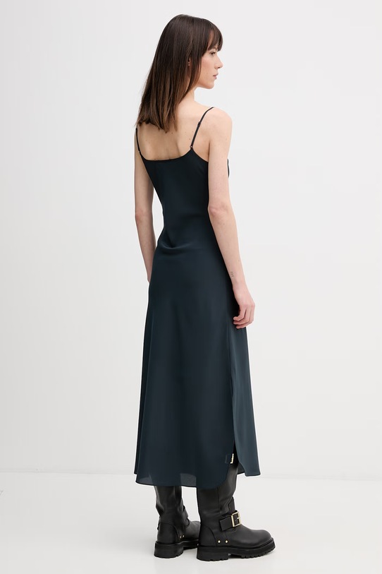Odzież AllSaints sukienka HADLEY W039DZ granatowy