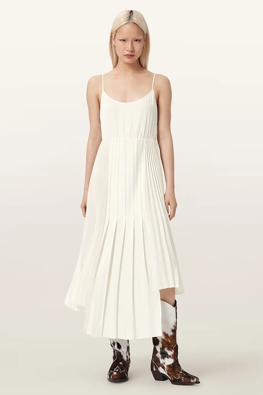 Рокля AllSaints LUCILLE W215DE бял SS26