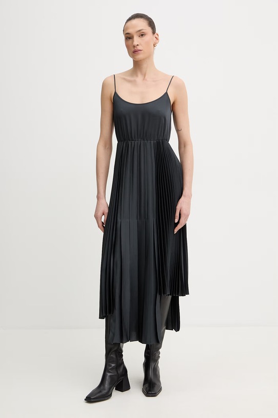 AllSaints sukienka i kardigan LUCILLE granatowy W215DE