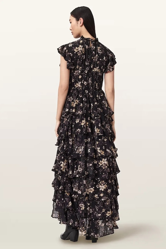 AllSaints sukienka SHAELA W110DE czarny SS26