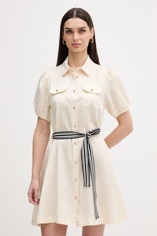 Gaudi sukienka casual beżowy 611BD15022