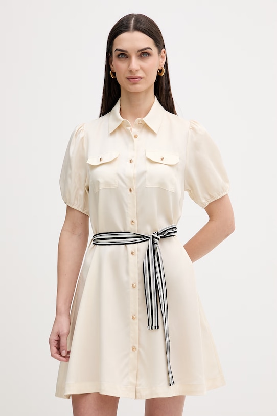 Gaudi sukienka casual beżowy 611BD15022