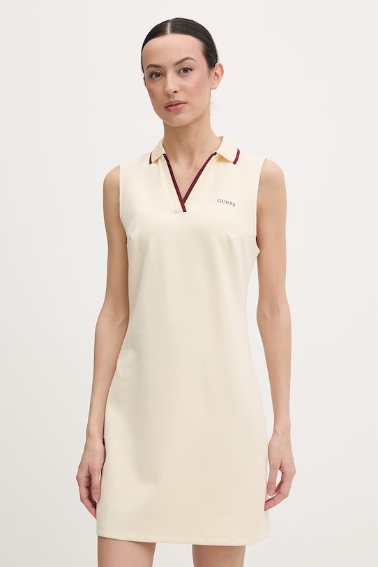 Guess Φόρεμα JASMINE μπεζ V6GK02.K2928