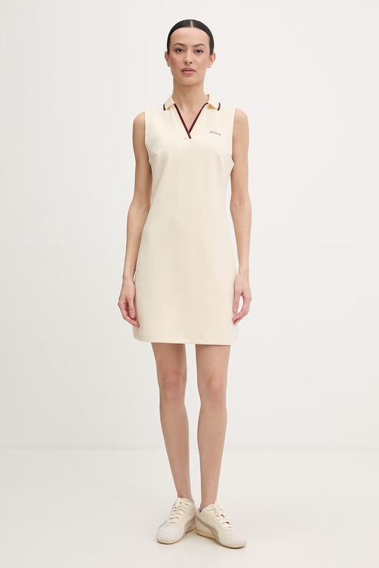 Guess sukienka JASMINE V6GK02.K2928 beżowy SS26