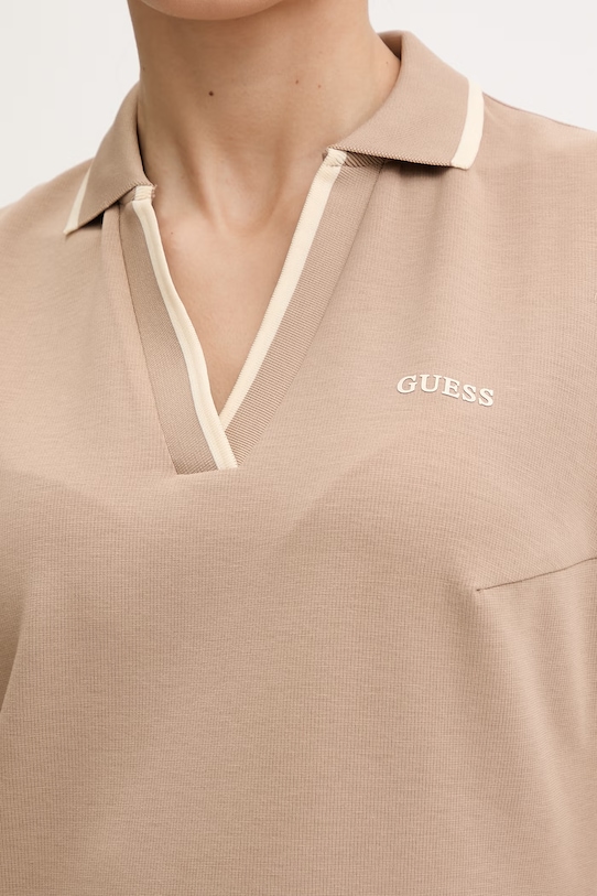 Guess sukienka JASMINE V6GK02.K2928 beżowy