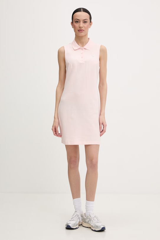 Guess сукня бавовняна з еластаном SILVY V6GK09.K3152 рожевий SS26