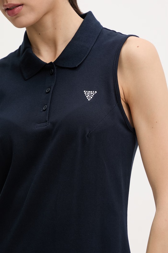 Guess платье из хлопка с эластаном SILVY V6GK09.K3152 тёмно-синий