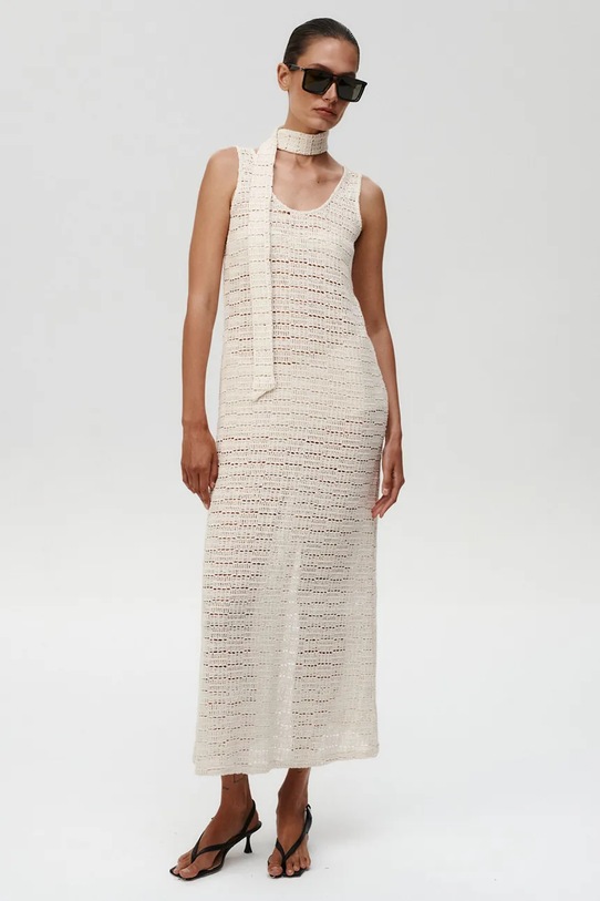 Undress Code sukienka letnia bawełniana Utopia Dress 1183 beżowy