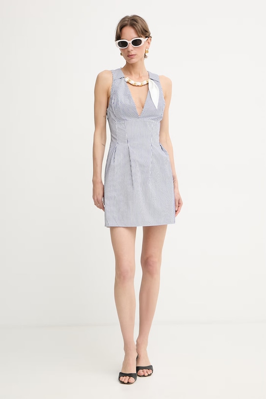 Elisabetta Franchi φόρεμα βαμβακερό AB95762E2 μπλε SS26