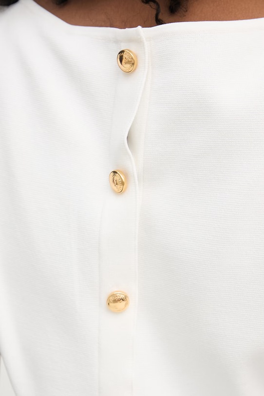 Elisabetta Franchi sukienka z wiskozą AM30B62E2 beżowy