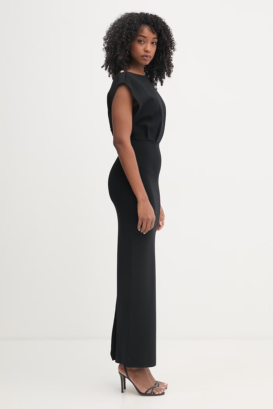 Elisabetta Franchi sukienka z wiskozą AM30B62E2 czarny SS26