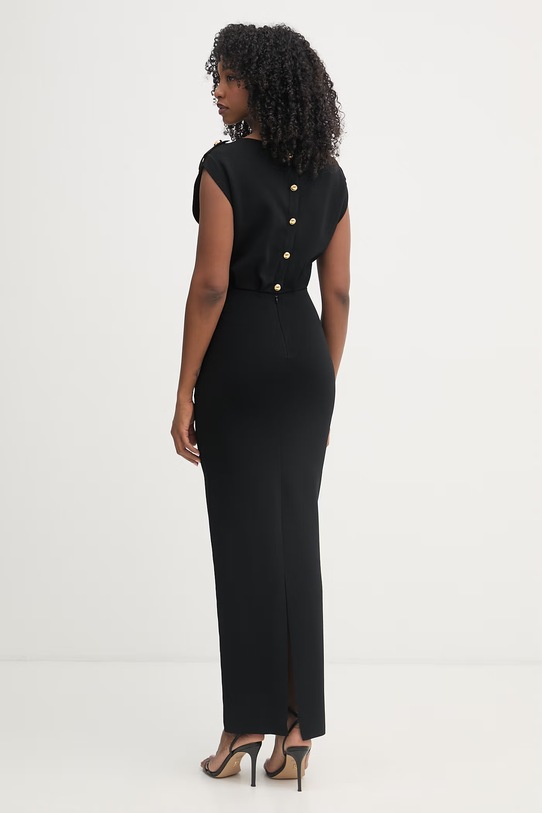 Odzież Elisabetta Franchi sukienka z wiskozą AM30B62E2 czarny