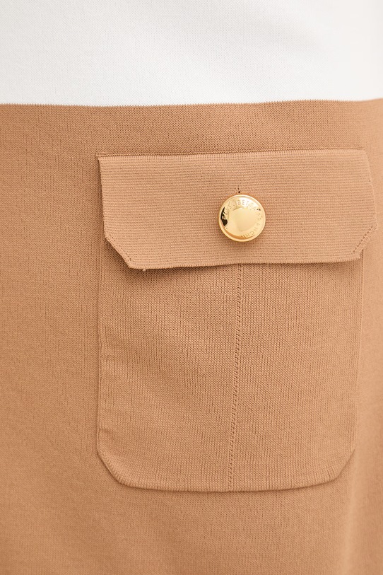 Elisabetta Franchi sukienka z wiskozy AM31B62E2 beżowy