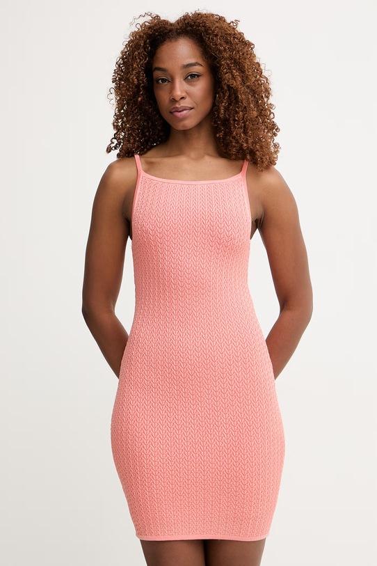 Guess sukienka JEN pomarańczowy W6GKAA.Z0783
